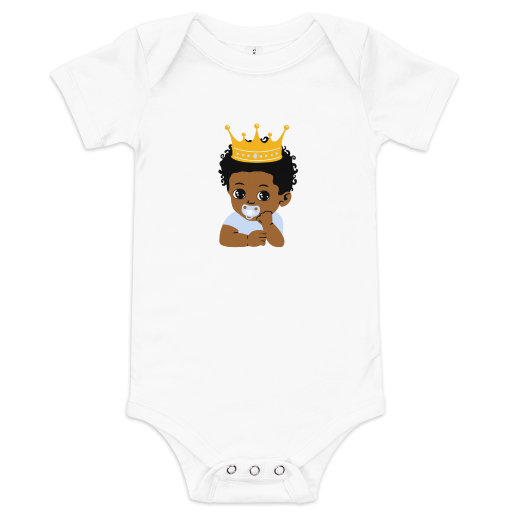 Primacy Baby Prince With Big Crown Short Sleeve One Piece