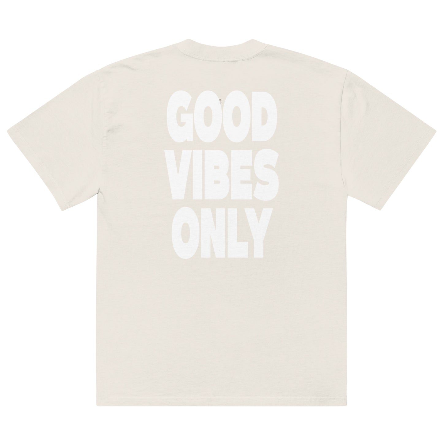 Good Vibes Only Oversized faded t-shirt