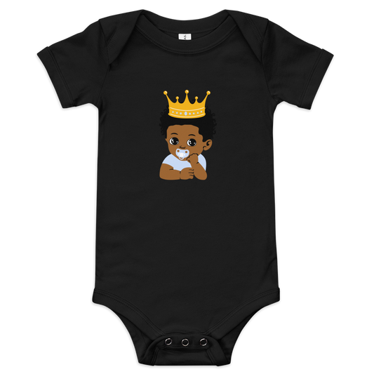 Primacy Baby Prince With Big Crown Short Sleeve One Piece