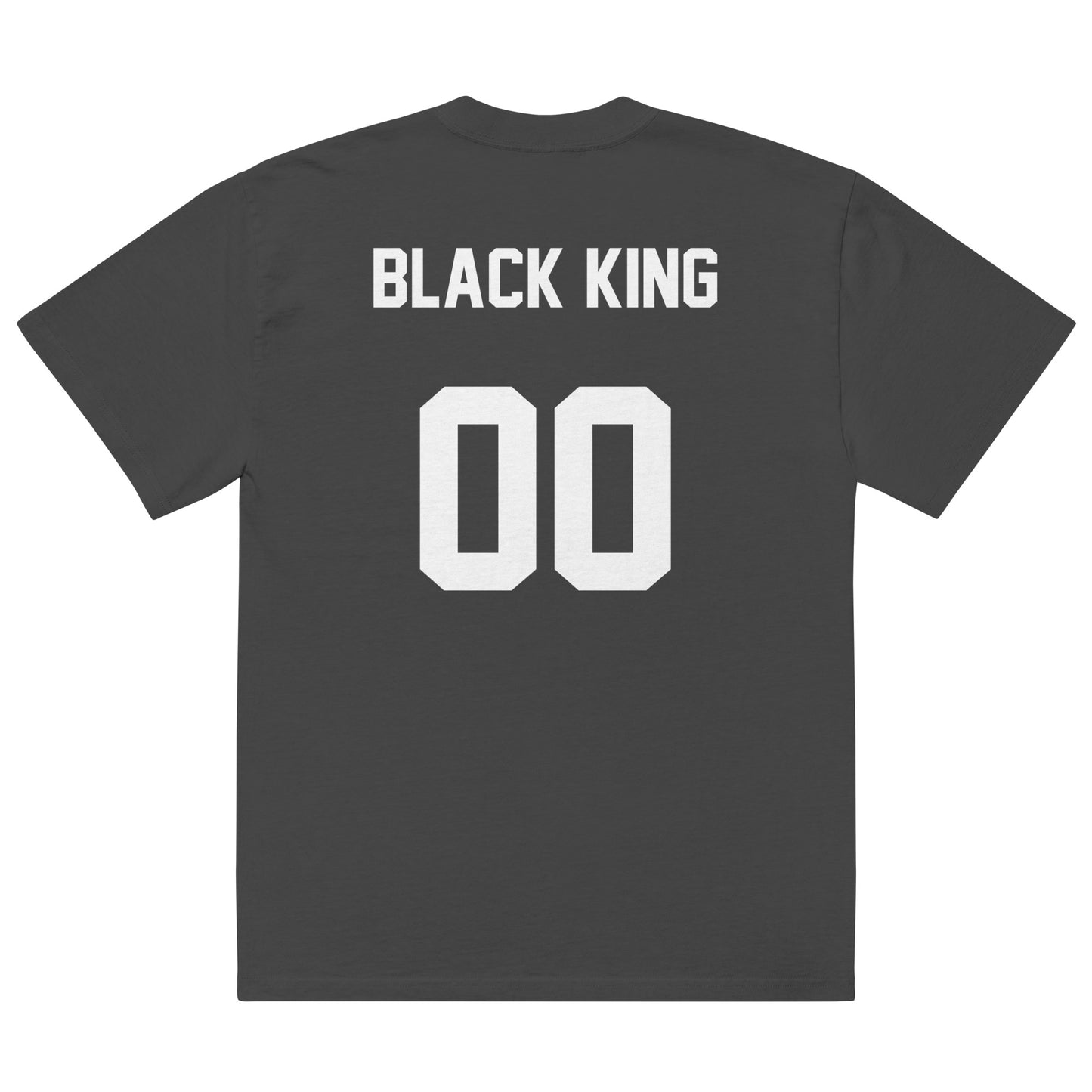 Black King Premium Oversized Faded T-Shirt