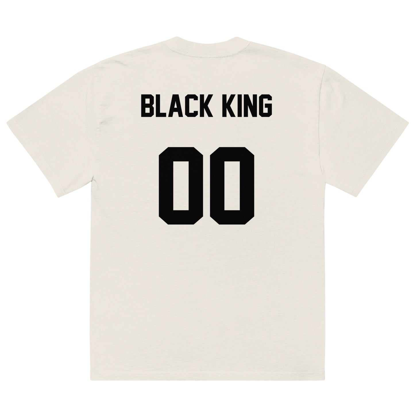 Black King Premium Oversized Faded T-Shirt