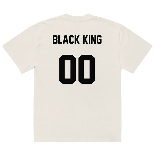 Black King Premium Oversized Faded T-Shirt