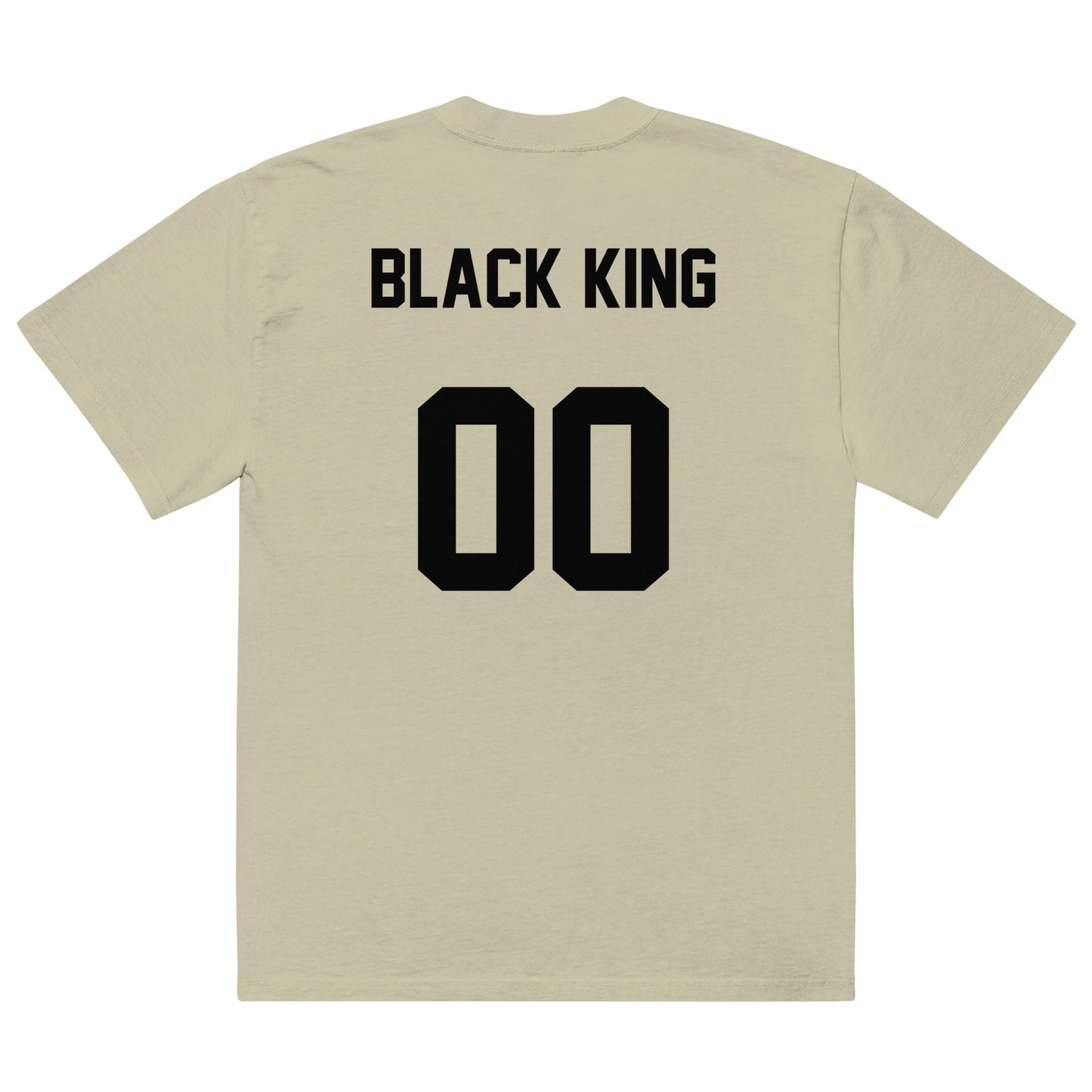 Black King Premium Oversized Faded T-Shirt