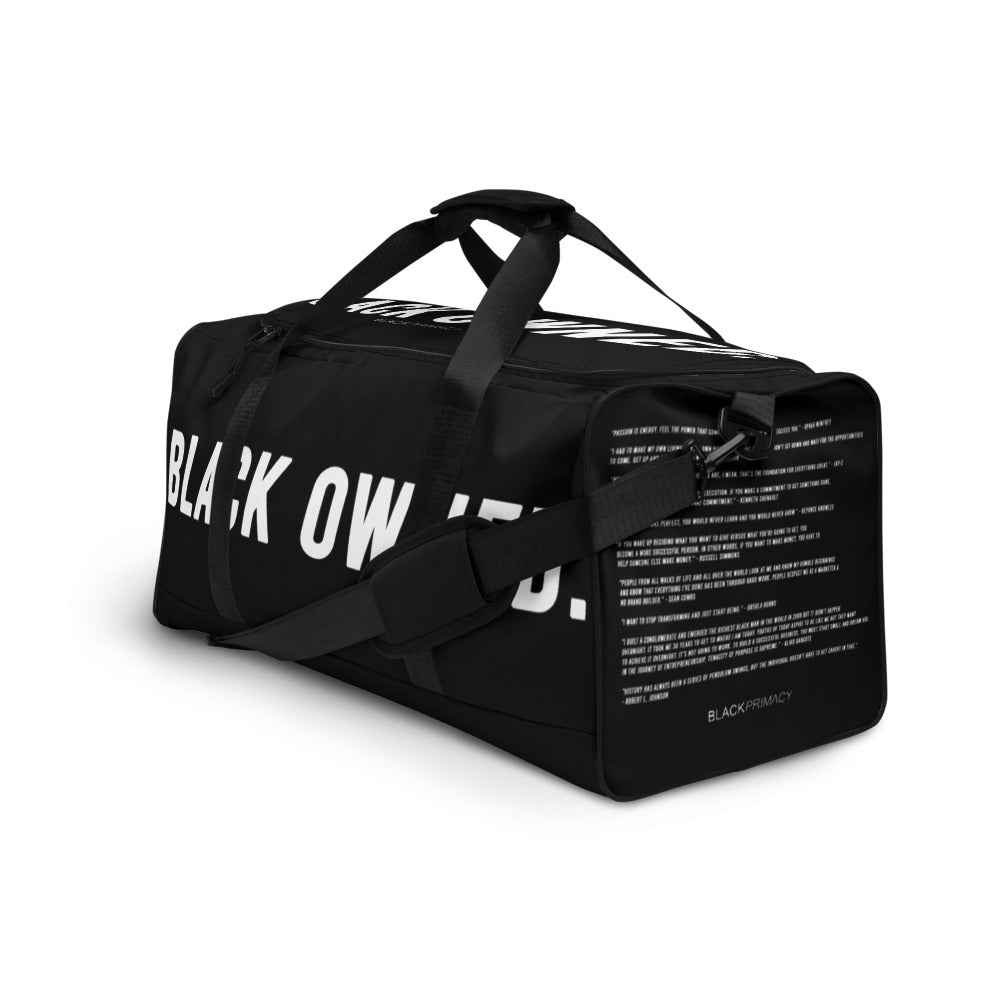 Rep Black Owned Duffle bag