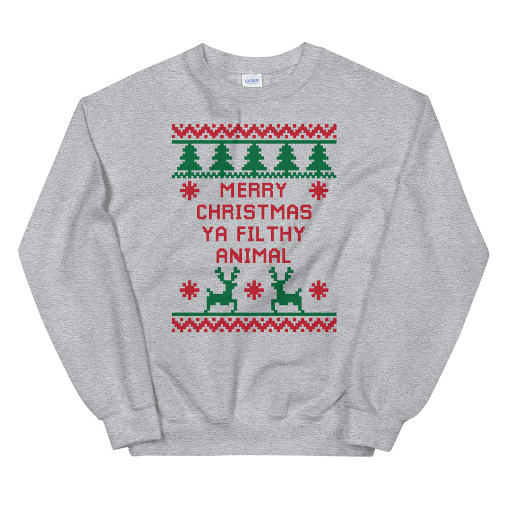 Primacy Filthy Animal Christmas Sweatshirt