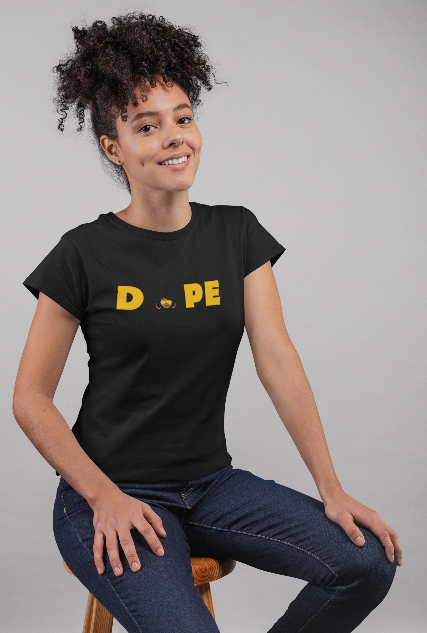 Primacy "DOPE" Black Woman Tee